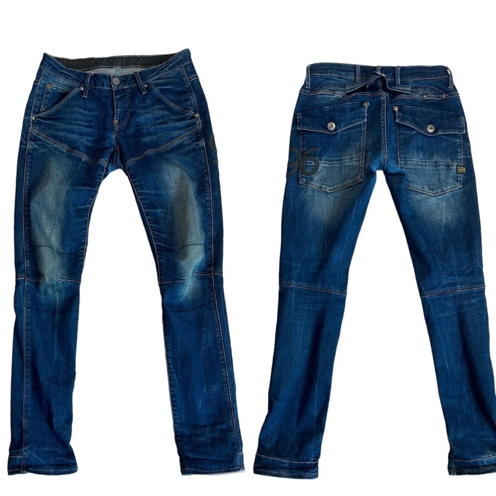 G-Star originals blue dark wash faded GS3301 denim jeans Sz 26